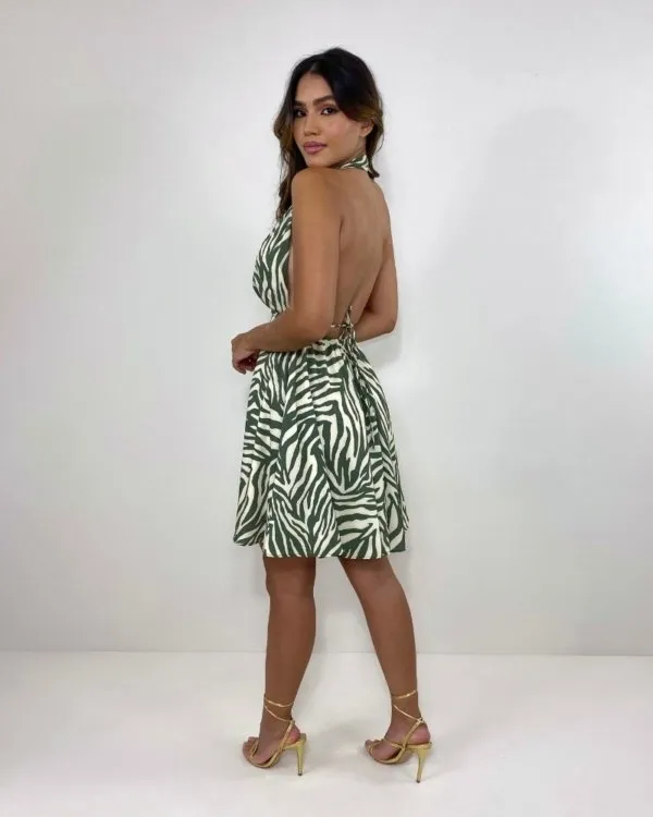 Vestido Marisa - Zebra Verde
