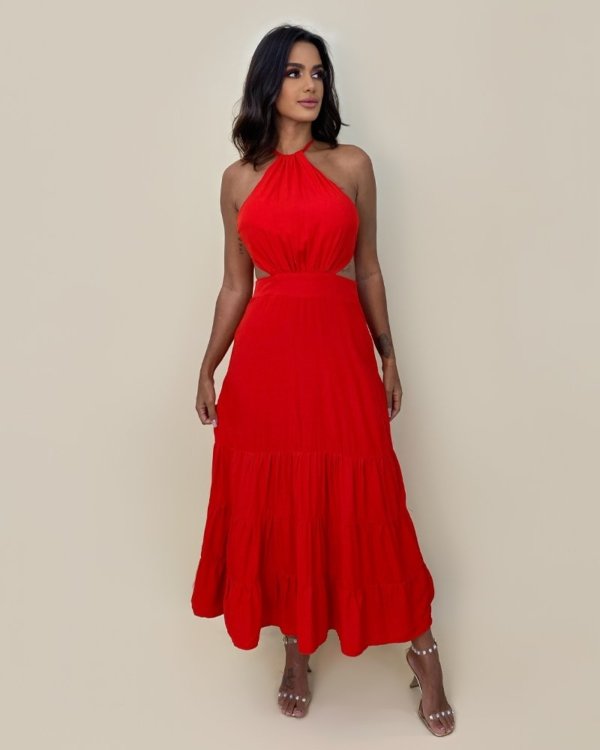 Vestido Estefane - Vermelho