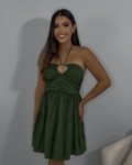 Vestido Sakura – Verde Militar