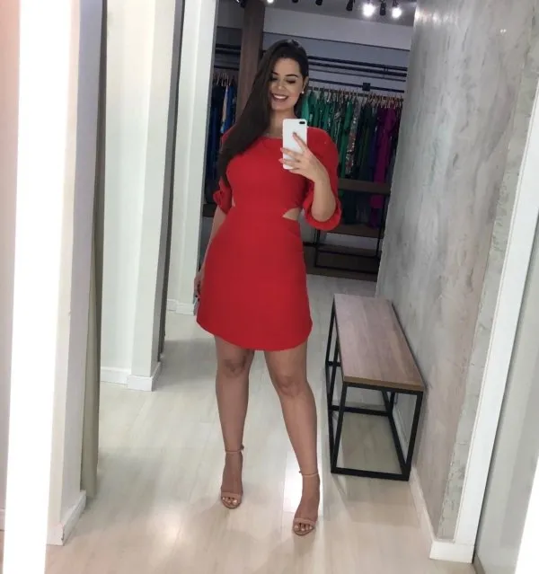 Vestido Thainá - Vermelho