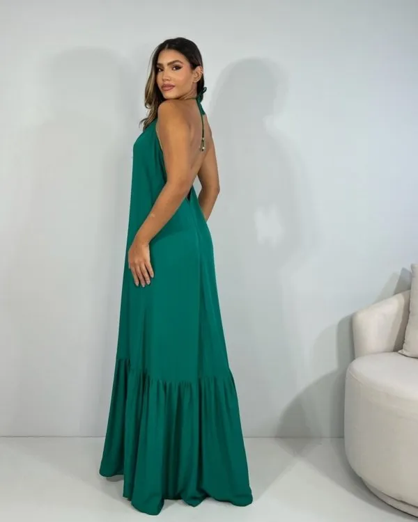 Vestido Brenda - Verde Amazônia