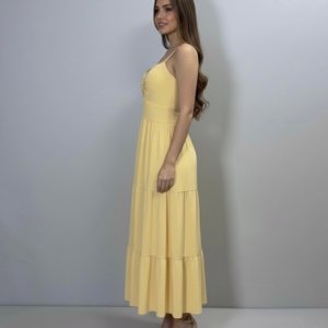 Vestido Jéssica Midi - Amarelo Claro - Image 4