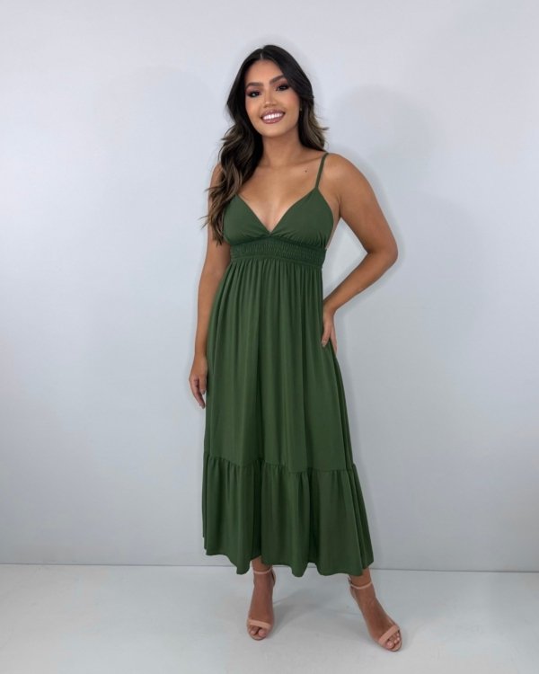 Vestido Beatriz - Verde Militar
