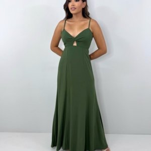Vestido Eliana - Verde Militar - Image 1
