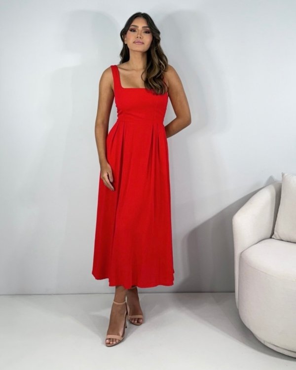 Vestido Samanta - Vermelho