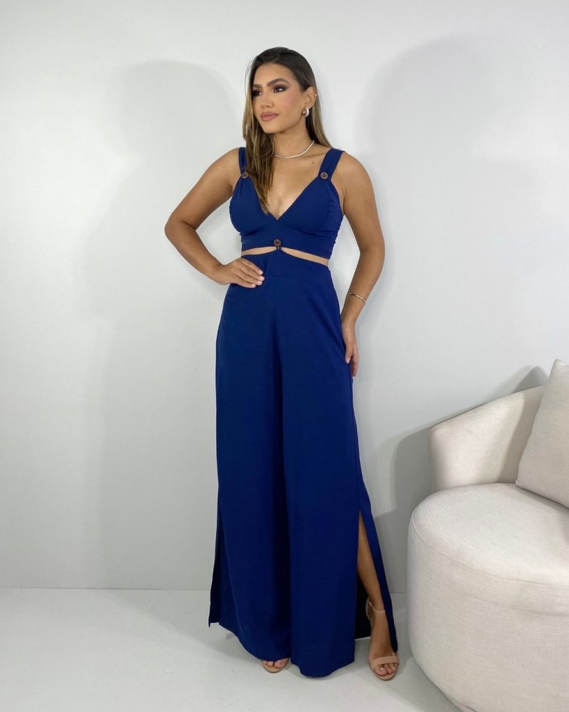 Macacão Maíra - Azul Marinho