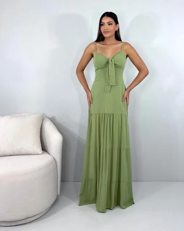 Vestido Camila - Folhagem