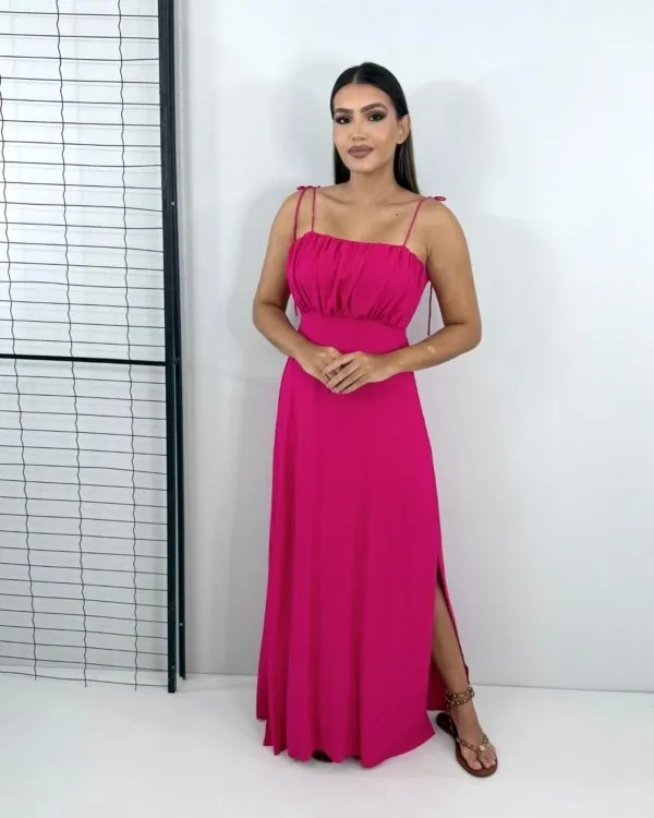 Vestido Drica Longo - Pink