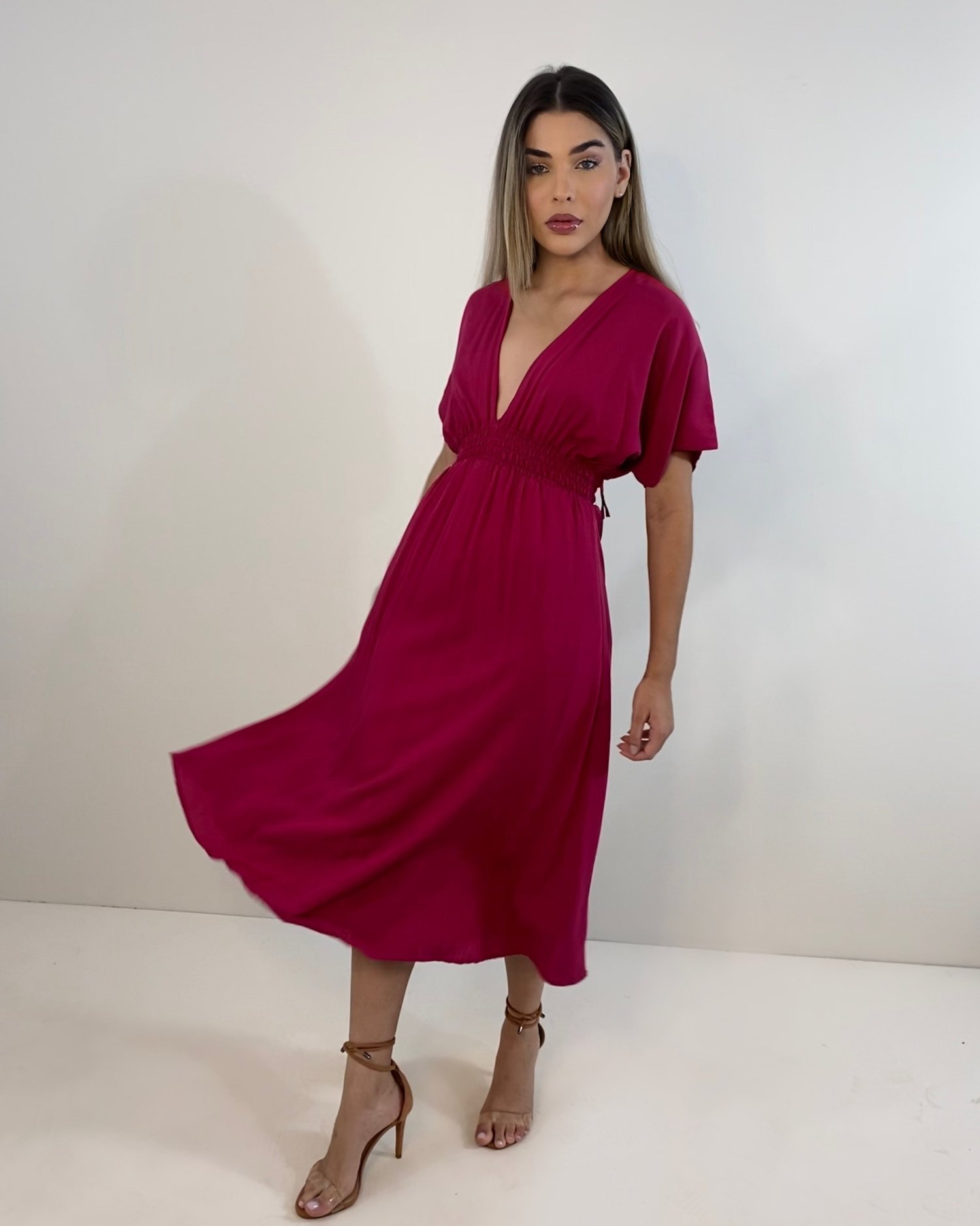 Vestido Marcela - Cereja - Image 1