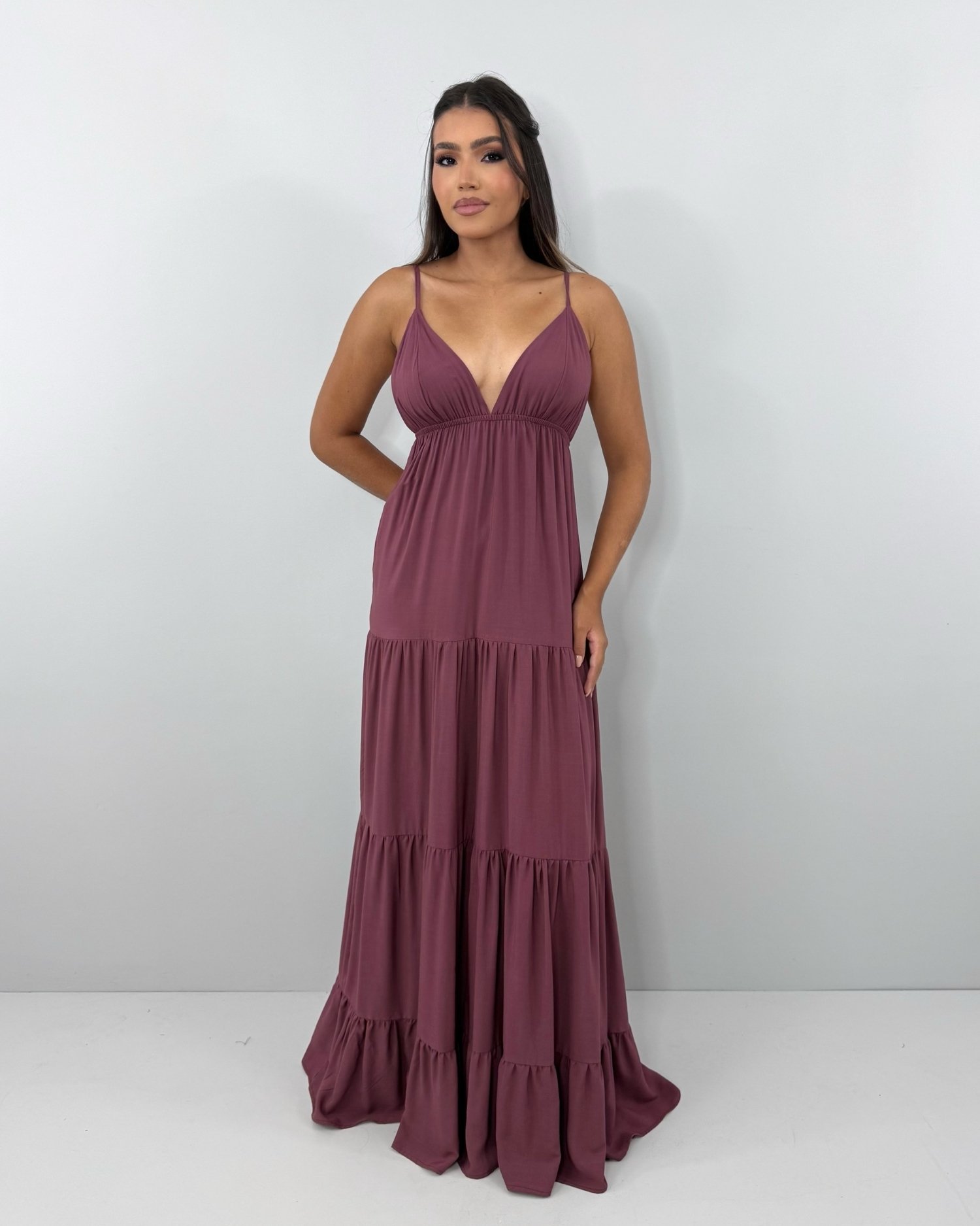 Vestido Sophia - Marrom - Image 1
