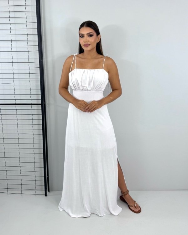 Vestido Drica Longo - Branco