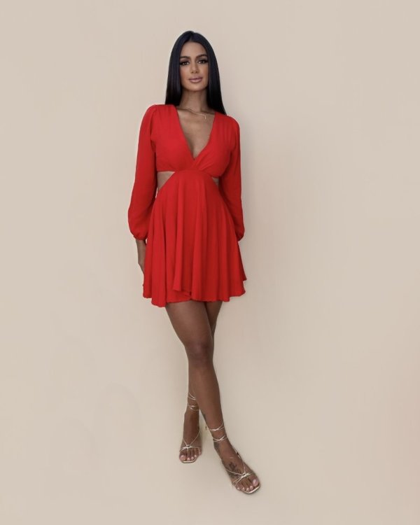 Vestido Leona - Vermelho