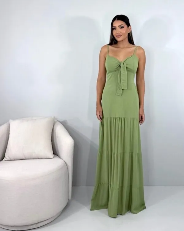 Vestido Camila - Folhagem