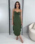 Vestido Agnes – Verde Militar