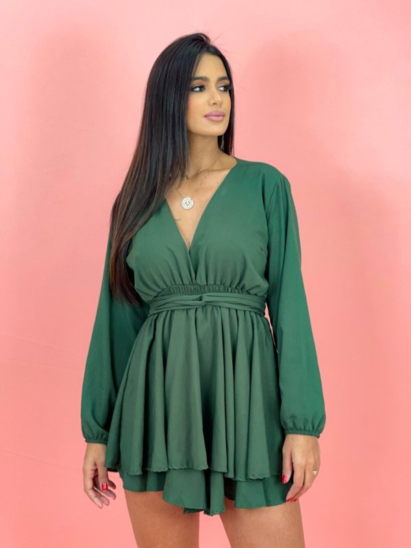 Macaquinho Raiany - Verde Militar