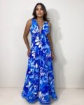 Vestido Ramona – Estampa Floral Azul
