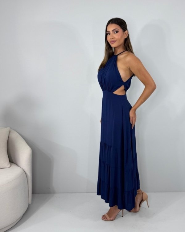 Vestido Estefane - Azul Marinho