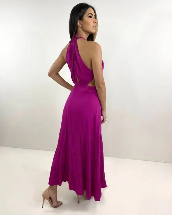 Vestido Estefane - Fúcsia