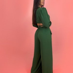 Conjunto Pantalona Simone - Verde Militar - Image 2