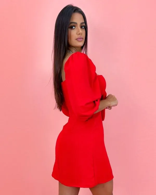 Vestido Tatiane - Vermelho