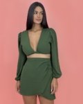Cropped Simone – Verde Militar
