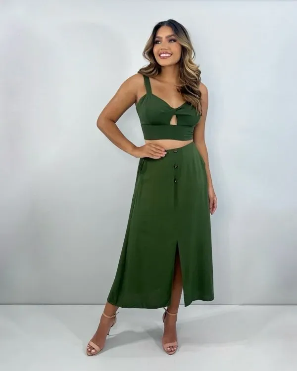 Conjunto Jamile - Verde Militar