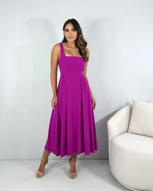 Vestido Samanta - Fúcsia