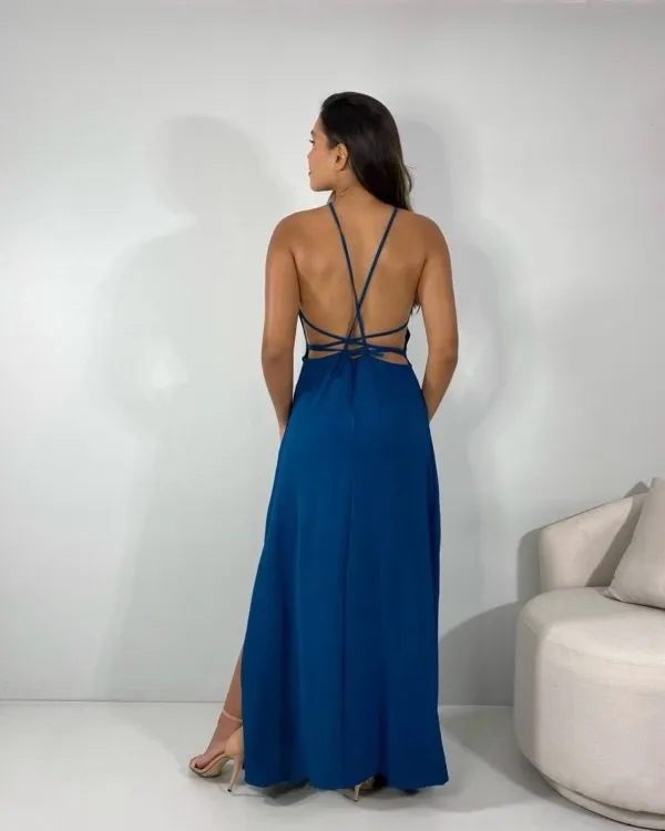 Vestido Lee - Azul Petróleo