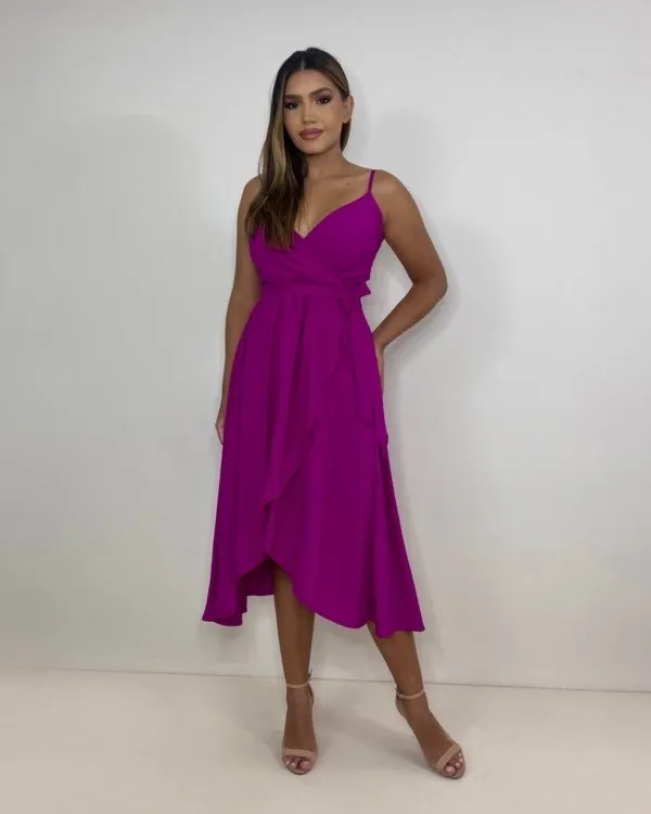 Vestido Hermione - Fúcsia