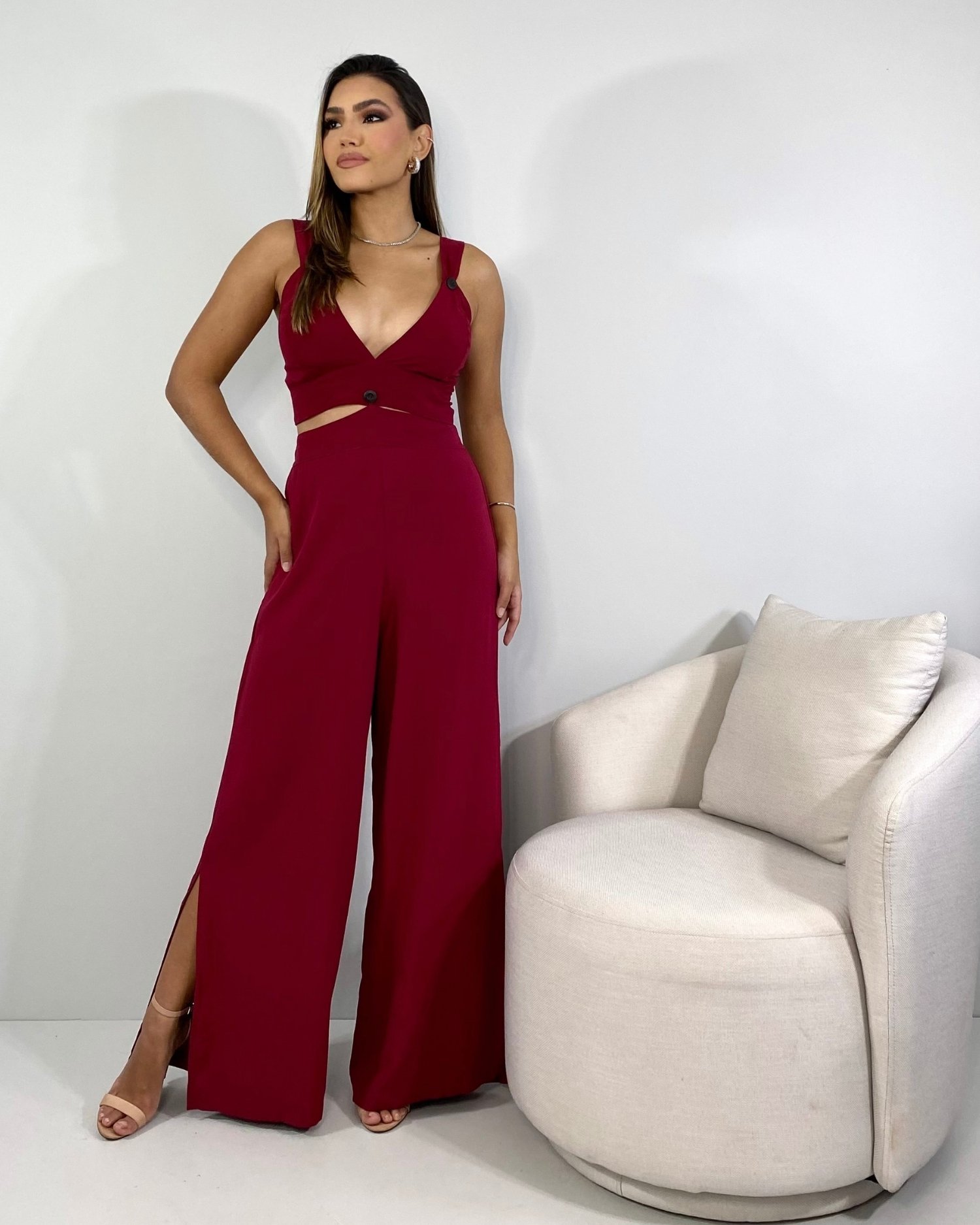 Macacão Maíra - Marsala - Image 1