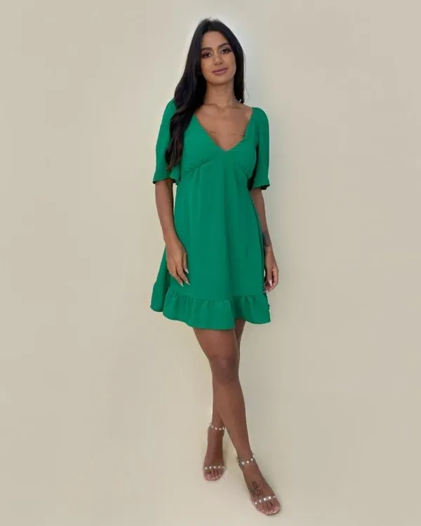 Vestido Melissa - Verde Bandeira