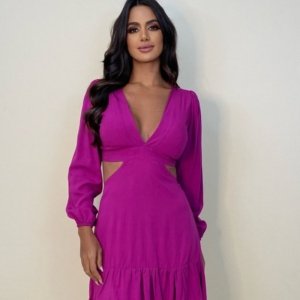 Vestido Cláudia - Fúcsia - Image 1