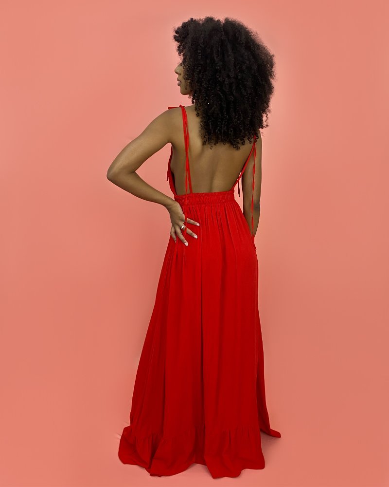 Vestido Valentina Longo - Vermelho - Image 3