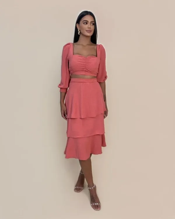 Conjunto Olga em Duna - Rosê