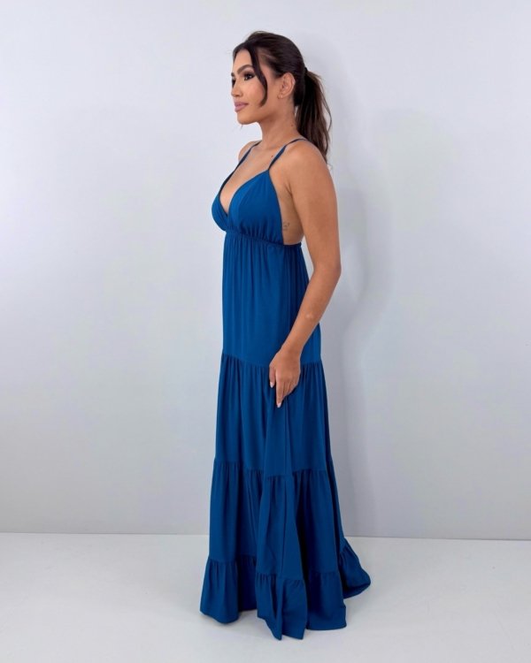 Vestido Sophia - Azul Petróleo