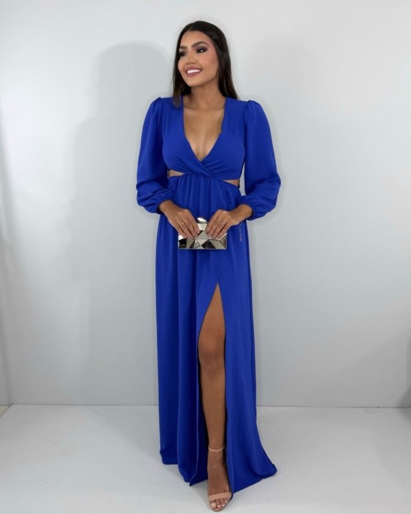 Vestido Magda - Azul Royal