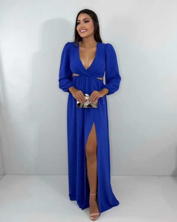 Vestido Magda - Azul Royal