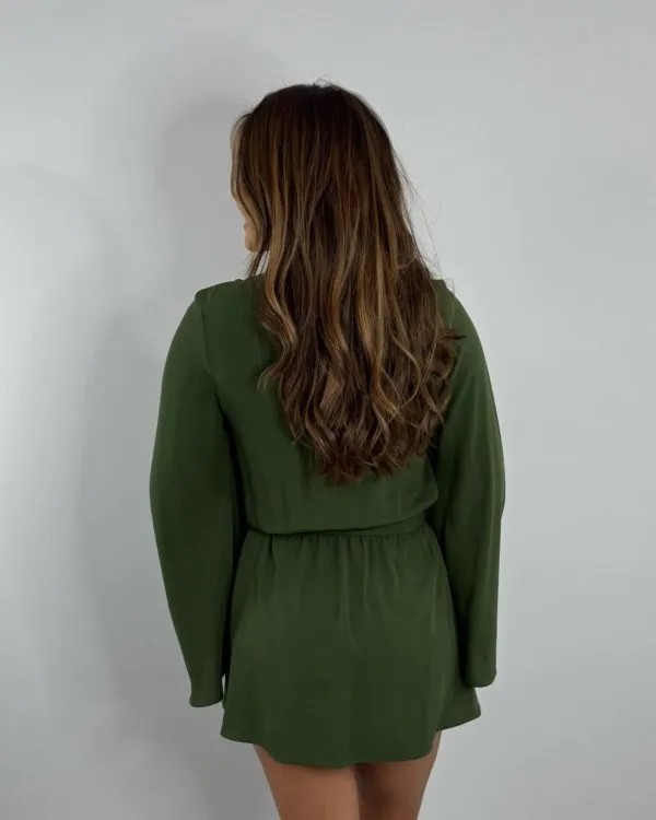 Vestido Glória - Verde Militar