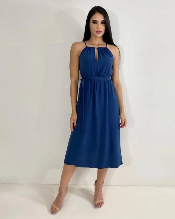 Vestido Isadora - Azul Marinho