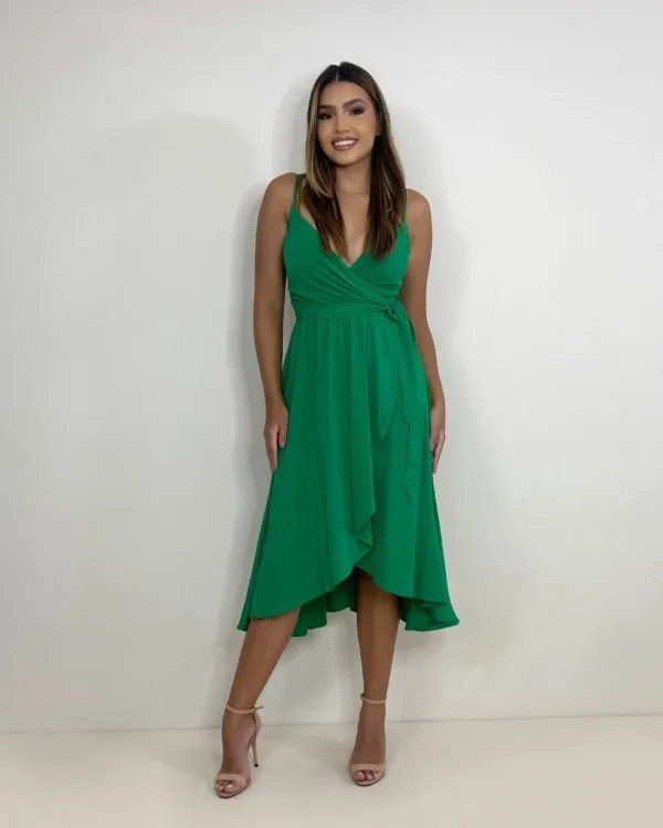 Vestido Hermione - Verde Bandeira