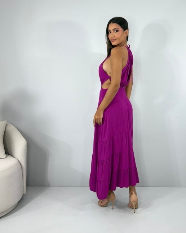 Vestido Estefane - Fúcsia