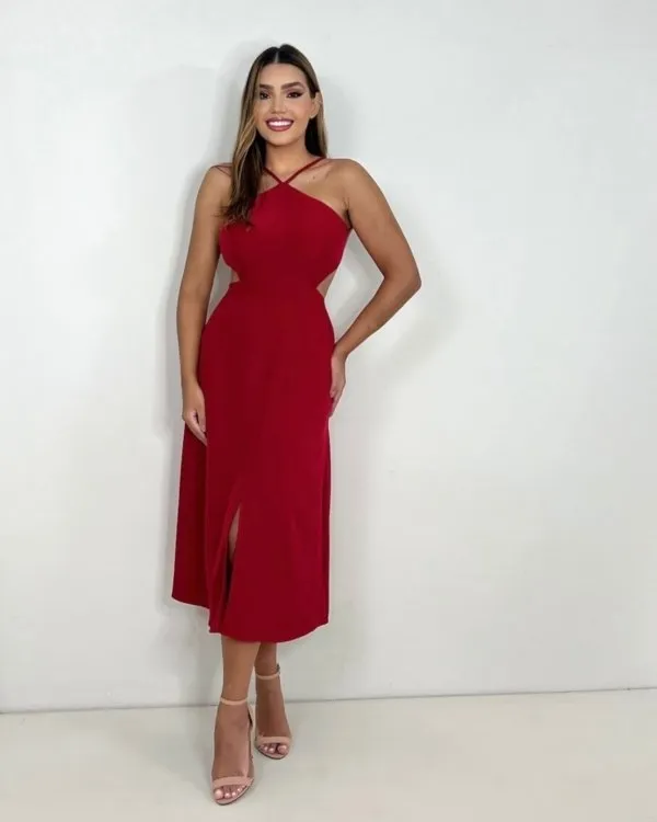 Vestido Patrícia - Vermelho