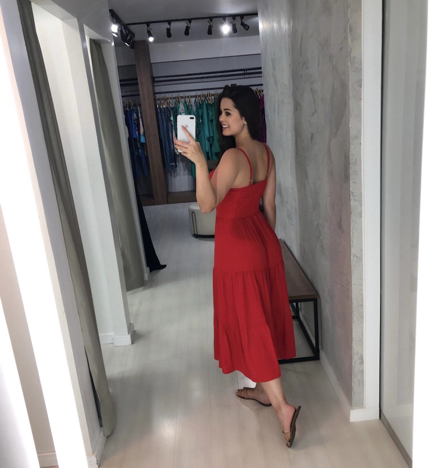 Vestido Jéssica Midi - Vermelho - Image 3