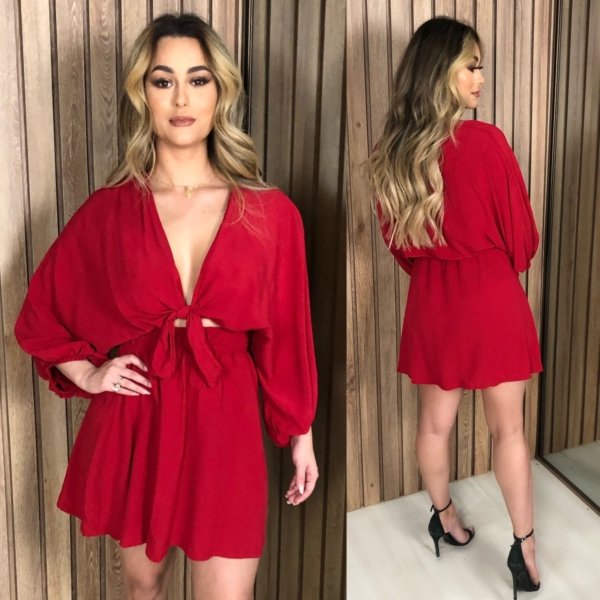 Vestido Manu - Vermelho