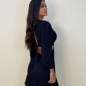 Vestido Cláudia - Preto - Image 3