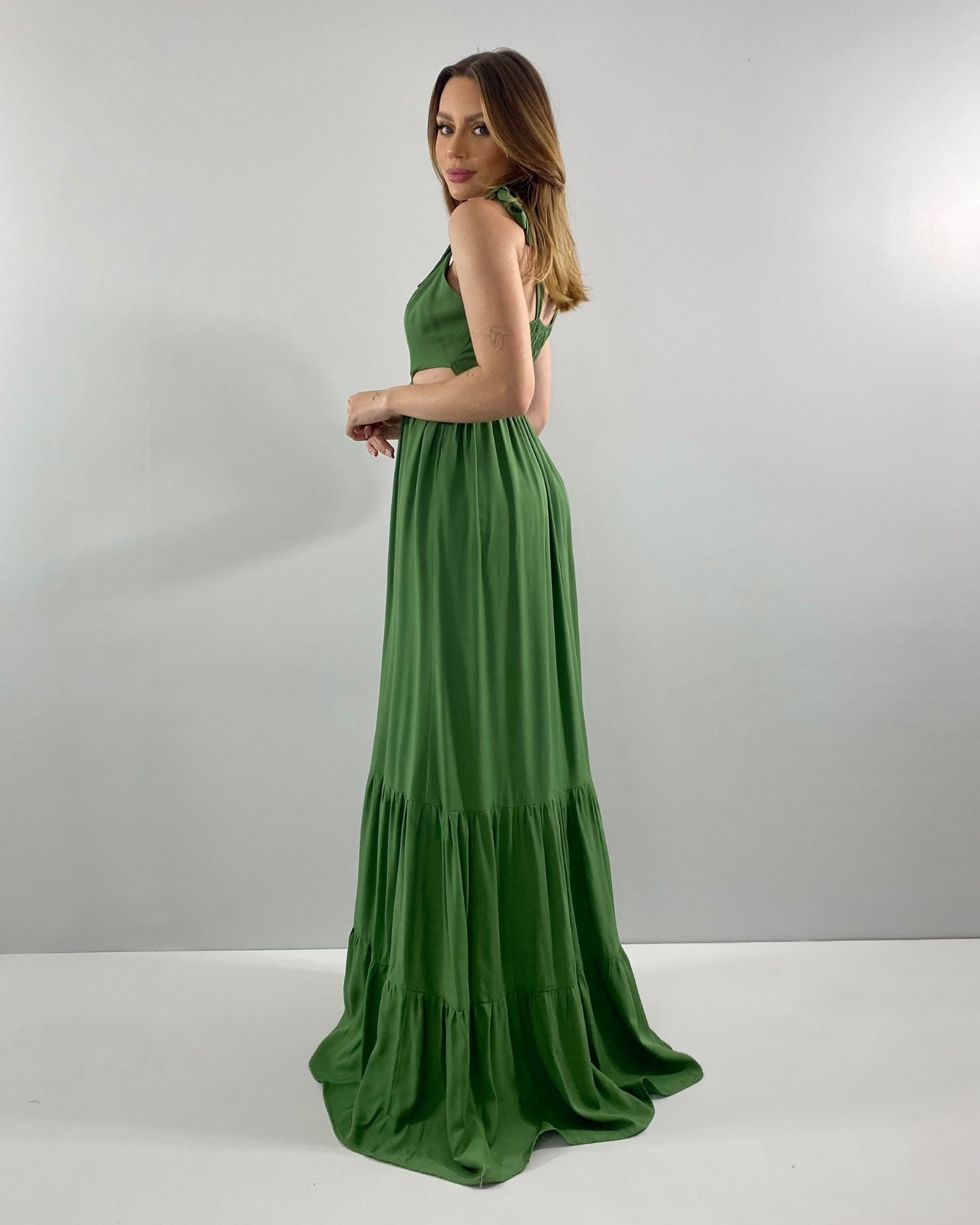 Vestido Pérola - Verde Militar - Image 3