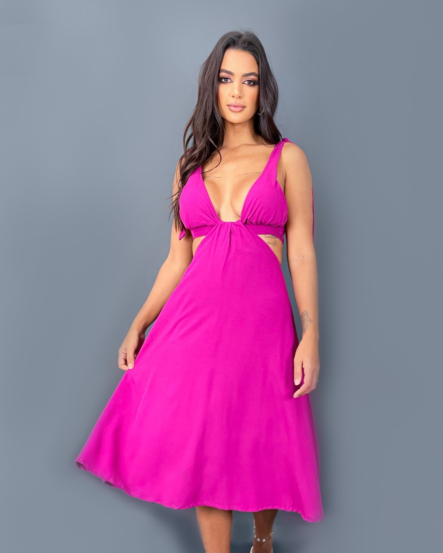 Vestido Viviane - Fúcsia - Image 1