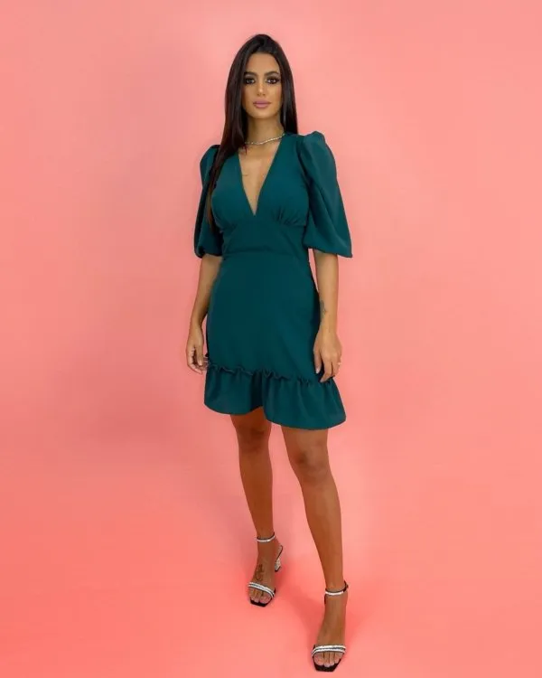 Vestido Wanda - Verde Esmeralda