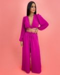Conjunto Pantalona Simone – Fúcsia