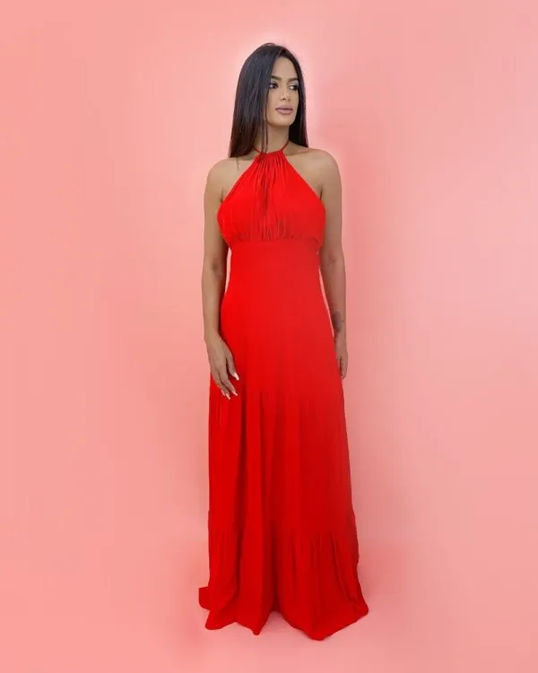 Vestido Janaína - Vermelho